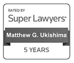 Selected to Super Lawyers Matt Ukishima